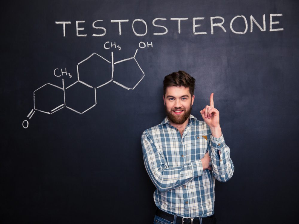 テストステロンの効果を説明する男性